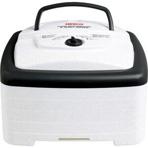 NESCO FD-80A Square Shaped Food Dehydrator, For Snacks, Fruit, Beef Jerky, White